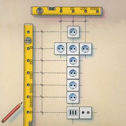 Niveau STABILA à bulles 70 Electric aluminium jaune ± 0.5mm/m