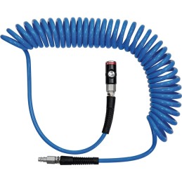 Set de tuyaux spiralés D. intérieur 8 mm D. ext. 12 mm raccord de sécurité DN 7,4 rouleau RIEGLER
