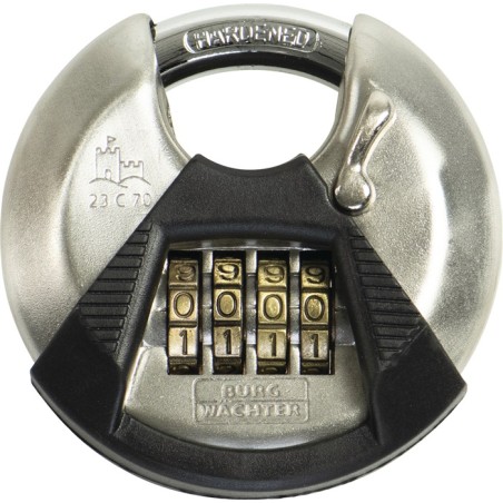 Cadenas à combinaison Circle 23 acier inox. BURG-WÄCHTER