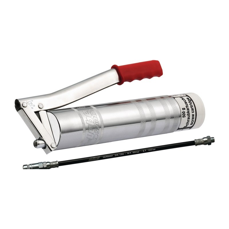 Pompe à graisse manuelle à levier Lube-Shuttle® pour cart. vissables Lube-Shuttle 500g MATO Pompe à graisse manuelle à levier Lube-Shuttle® pour cart. vissables Lube-Shuttle 500g MATO