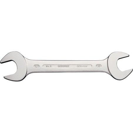 Clé à fourche 6 4 x 5 mm longueur 100 mm chromé GEDORE