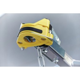 Antivol pour remorque acier, revêtement par poudre L225xl200xH110 mm poids 1,95 kg jaune emballage LS
