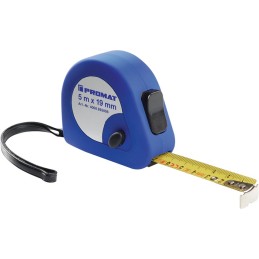 Mètre-ruban de poche longueur 2 m largeur 16 mm mm/cm EG II plastique automatique Plastique Automatique PROMAT