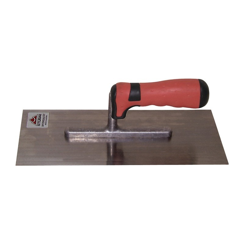 Platoir longueur 280 mm largeur 130 mm Poignée bicomposant denture 8x8 acier feuillard épaisseur 0,75 mm STUBAI Platoir longueur 280 mm largeur 130 mm Poignée bicomposant denture 8x8 acier feuillard épaisseur 0,75 mm STUBAI