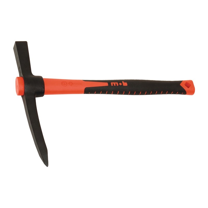 Mini pioche Ultratec poids 450 g poids de la tête longueur 370 mm pointe et brise-roches PEDDINGHAUS Mini pioche Ultratec poids 450 g poids de la tête longueur 370 mm pointe et brise-roches PEDDINGHAUS