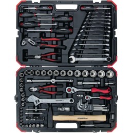 Valise de douilles/d'outillage à main R4600 3100 100 pièces SW 4-32 mm GEDORE RED