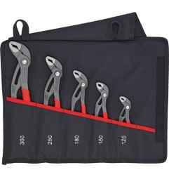 Jeu de pinces Cobra®-Set contenu 5 pièces gris atramenté boîte en carton KNIPEX