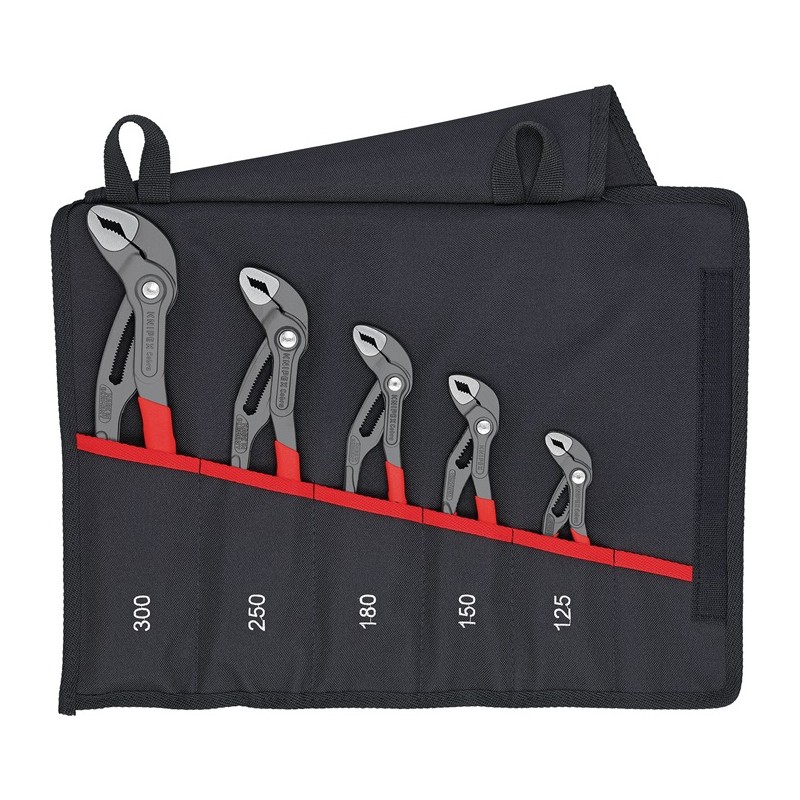 Jeu de pinces Cobra®-Set contenu 5 pièces gris atramenté boîte en carton KNIPEX Jeu de pinces Cobra®-Set contenu 5 pièces gris atramenté boîte en carton KNIPEX