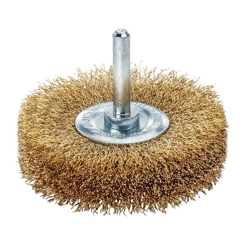 Brosse plate Ø 70 mm tige 6 mm épaiss. de fil 0,2 mm laiton 12 mm 15 000 min-¹ Vitesse de rotation maxi. 15000 min-¹ LESSMANN Brosse plate Ø 70 mm tige 6 mm épaiss. de fil 0,2 mm laiton 12 mm 15 000 min-¹ Vitesse de rotation maxi. 15000 min-¹ LESSMANN
