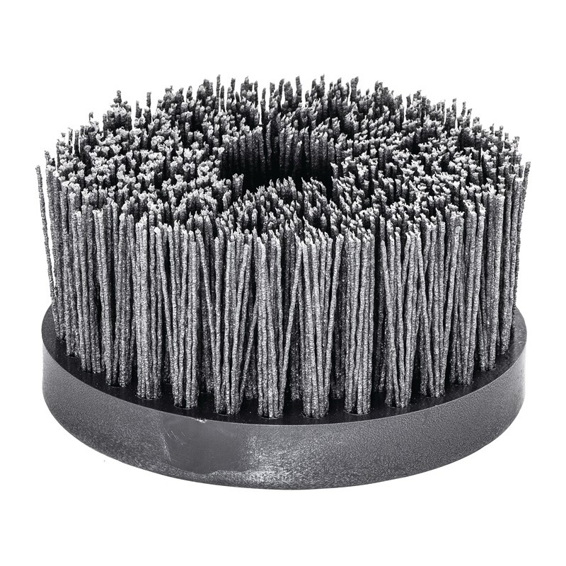 Brosse rotative D. 130 mm M14 SiC poils de ponçage granulation 80 2500 min-¹ LESSMANN Brosse rotative D. 130 mm M14 SiC poils de ponçage granulation 80 2500 min-¹ LESSMANN