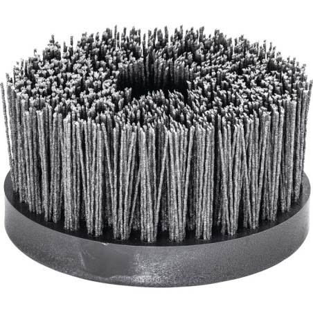 Brosse rotative D. 130 mm M14 SiC poils de ponçage granulation 80 2500 min-¹ LESSMANN