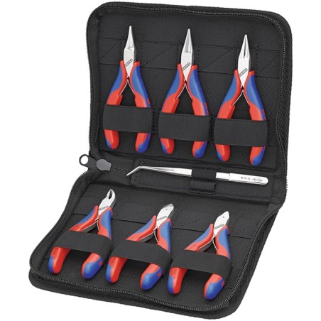 Jeu de pinces électroniques 7 pièces 6 pinces, 1 pincette de précision KNIPEX