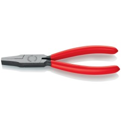 Pince à becs plats longueur totale 160 mm tête polie noire atramentée revêtement