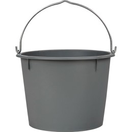 Seau de chantier 20 L gris LDPE