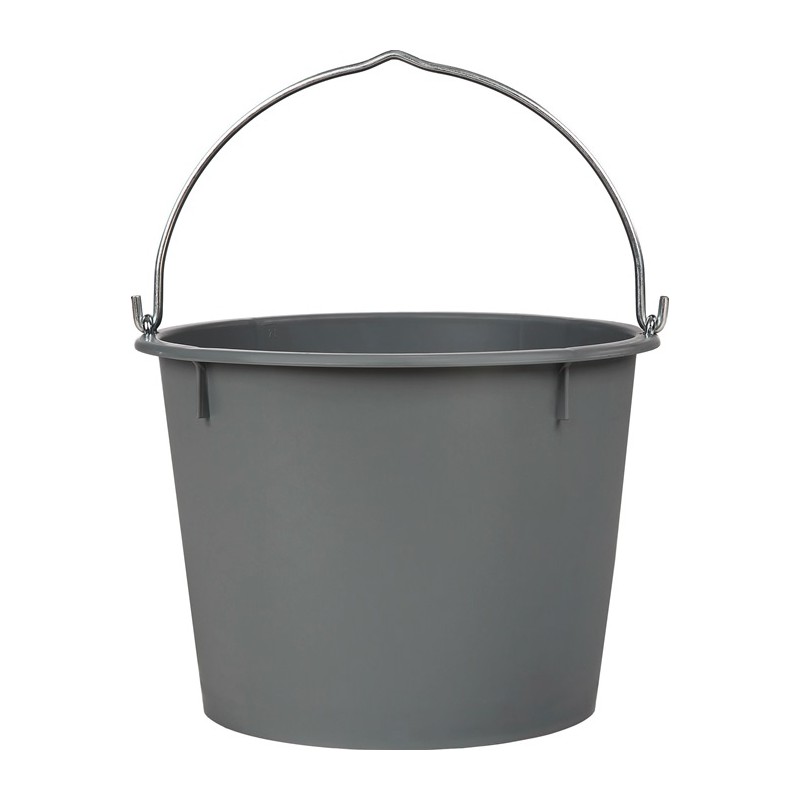 Seau de chantier 20 L gris LDPE Seau de chantier 20 L gris LDPE