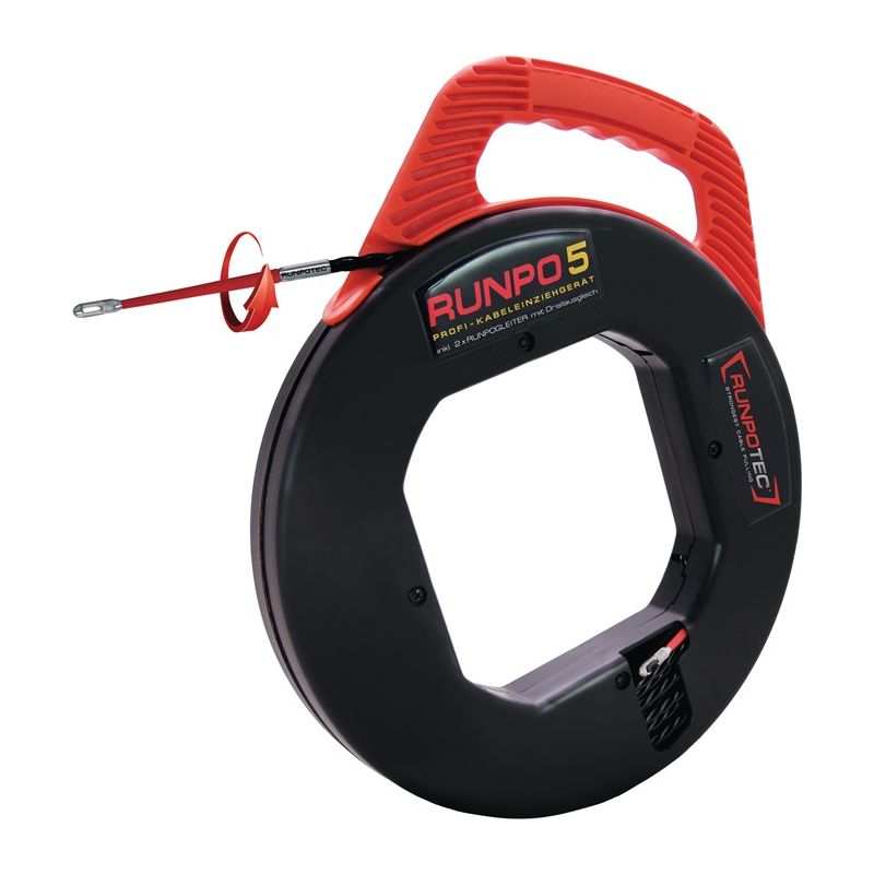 Tire-fils RUNPO 5 L. de ruban 30 m rayon courbure 15 mm D. du câble 5,3 mm RUNPO Tire-fils RUNPO 5 L. de ruban 30 m rayon courbure 15 mm D. du câble 5,3 mm RUNPO
