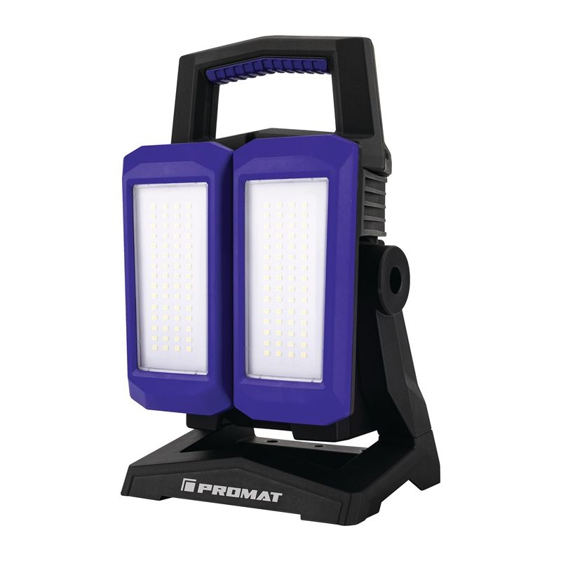 Projecteur à LED 50 W 800-4500 lm Li-Ion 5200 mAh 14,8 V IP54 PROMAT Projecteur à LED 50 W 800-4500 lm Li-Ion 5200 mAh 14,8 V IP54 PROMAT