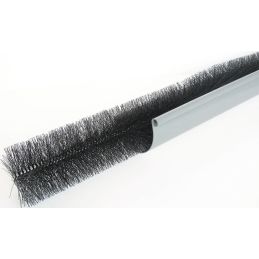 Brosse protège-gouttières largeur 100-125 mm longueur 1,2 m noir PROTEKTOR