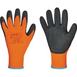 12 paires de Gants de protection contre le froid Eco Winter taille 10 noir/orange EN 388, EN 5
