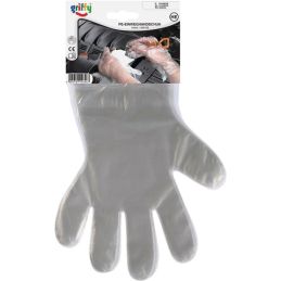 20 Gants jetable T10 transparent polyéthylène catégorie EPI I 20 pièces / SB L
