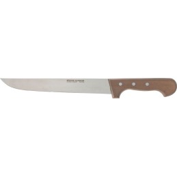 Couteau industriel L. totale 385 mm L. des lames 250 mm épaisseur du dos 2,5 mm manche en bois
