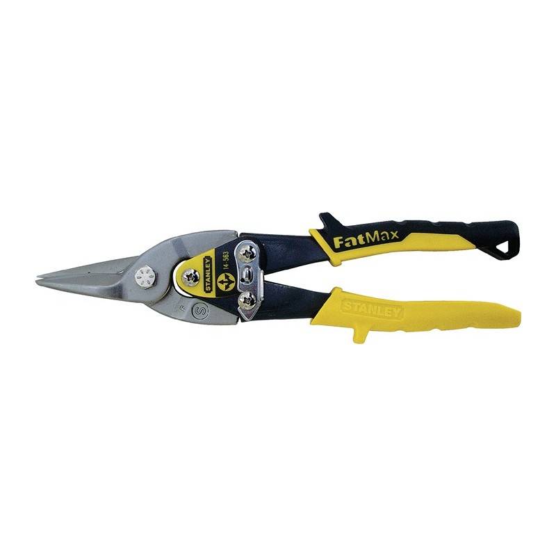 Cisaille à tôle MAXSTEEL® longueur 250 mm droit tôle max. 1,2 mm acier inoxydable max. 0,7 mm STANLEY Cisaille à tôle MAXSTEEL® longueur 250 mm droit tôle max. 1,2 mm acier inoxydable max. 0,7 mm STANLEY