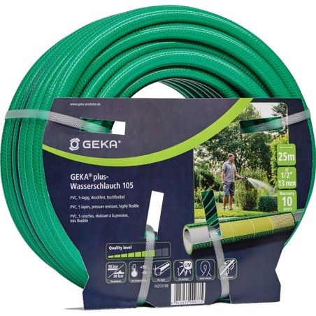 Tuyau d arrosage GEKA plus 105 longueur 25 m D. intérieur 12,5 mm D. ext. 16,5 mm rouleau KARASTO
