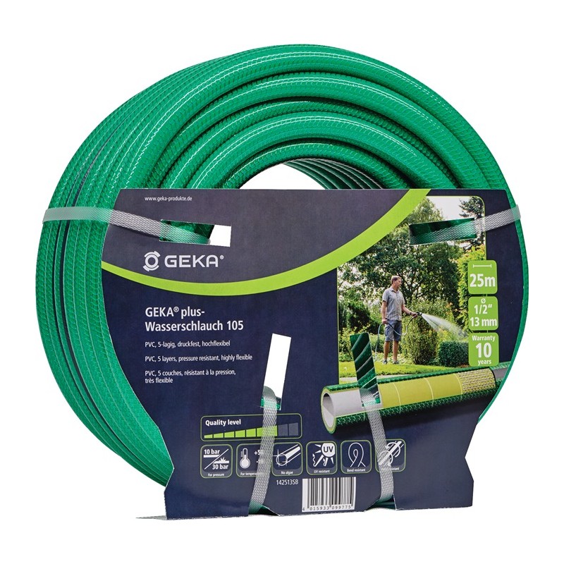 Tuyau d arrosage GEKA plus 105 longueur 25 m D. intérieur 19 mm D. ext. 24,5 mm rouleau KARASTO Tuyau d arrosage GEKA plus 105 longueur 25 m D. intérieur 19 mm D. ext. 24,5 mm rouleau KARASTO